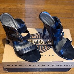 Harley-Davidson Women's Black Strappy Heels
